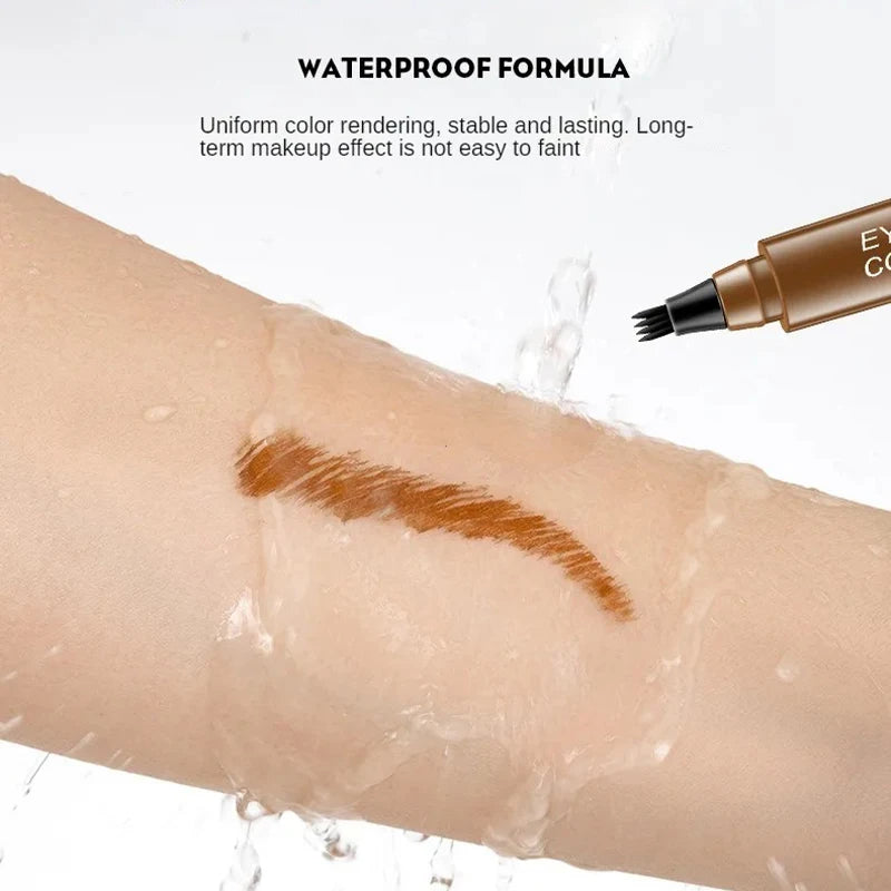 Ease® 4-Fork Eyebrow Pen – Waterproof, Long-Lasting & Natural Brow Filler