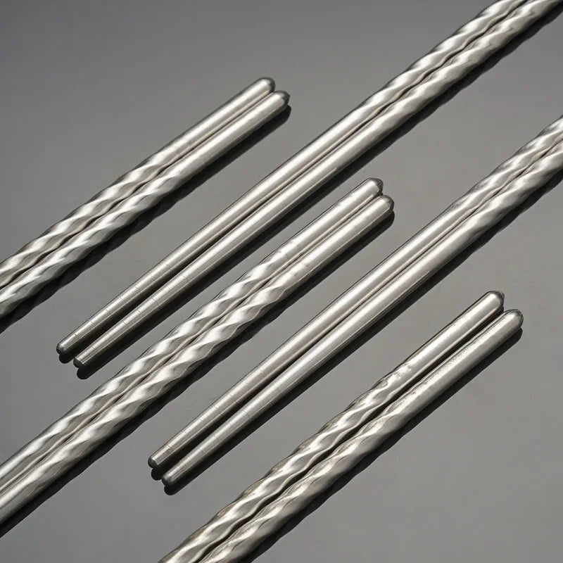 Ease®  5 pairs Stainless Steel Reusable Chopsticks