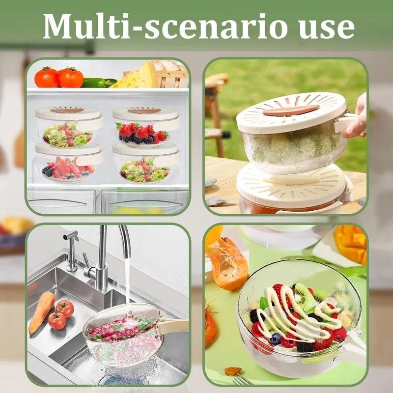 Ease® Fruit & Vegetable Storage Container with Drain Basket
