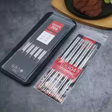 Ease®  5 pairs Stainless Steel Reusable Chopsticks