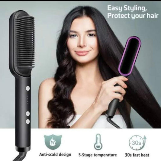 Ease® Electric Hair Straightener Brush