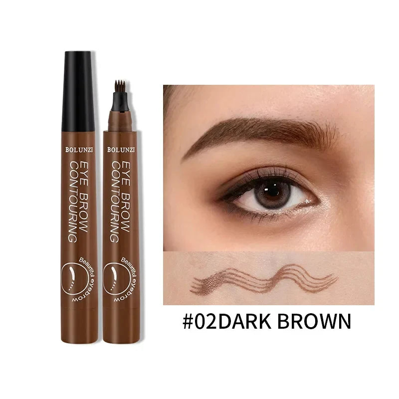Ease® 4-Fork Eyebrow Pen – Waterproof, Long-Lasting & Natural Brow Filler
